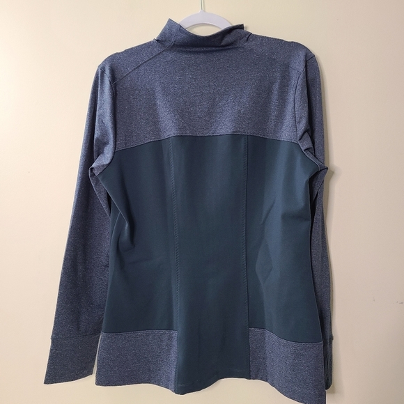 The North Face women's blue zip up long sleeve sweater - Picture 2 of 8